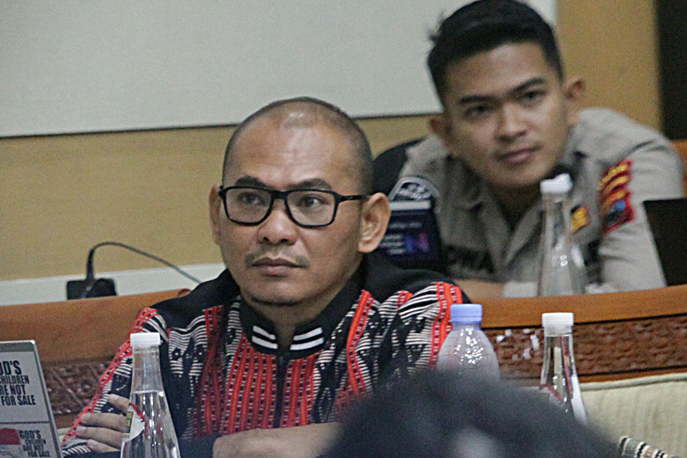 Kapolda NTT dan Kapolda Sulteng mengikuti Rapat Dengar Pendapat Komisi III DPR RI. (BeritaNasional/Elvis Sendouw)