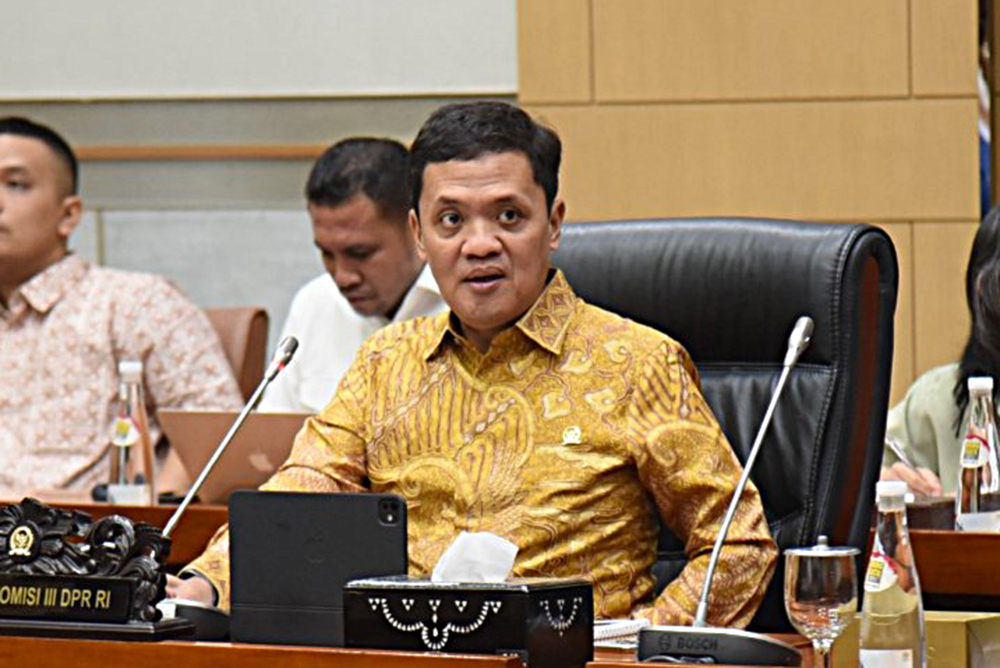 Rapat Dengar Pendapat (RDP) Komisi III bersama Kapolrestabes Semarang dan Keluarga Korban Alm. Gamma. (BeritaNasional/Elvis Sendouw)