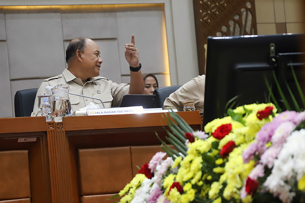 Rapat Dengar Pendapat Komisi IX bersama BGN. (BeritaNasional/Elvis Sendouw)