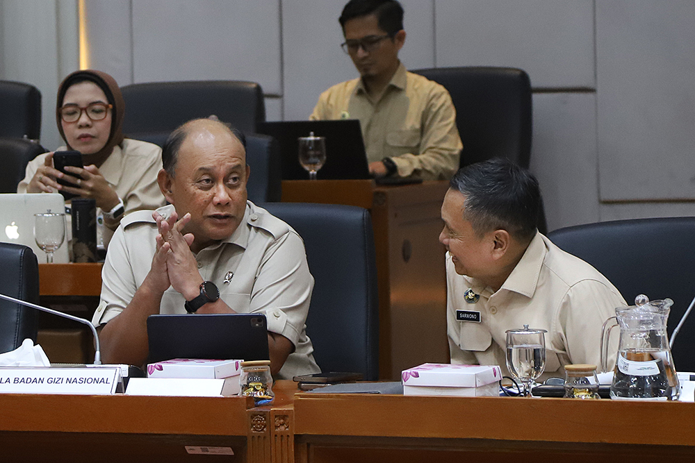 Rapat Dengar Pendapat Komisi IX bersama BGN. (BeritaNasional/Elvis Sendouw)