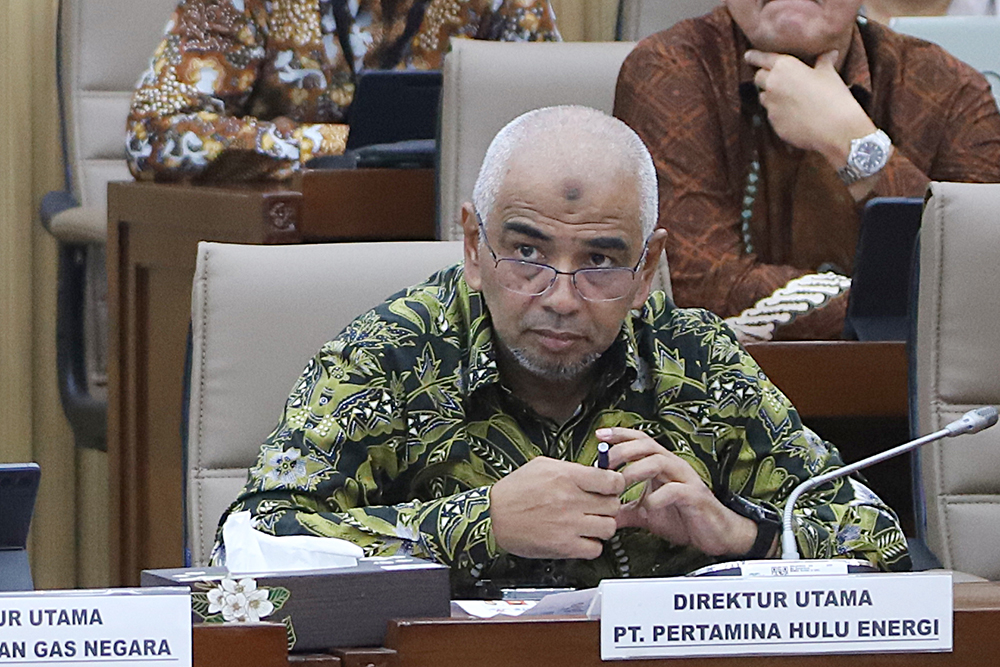 Rapat dengar pendapat Komisi VI bersama PGN dan Pertamina Hulu Energi. (BeritaNasional/Elvis Sendouw)