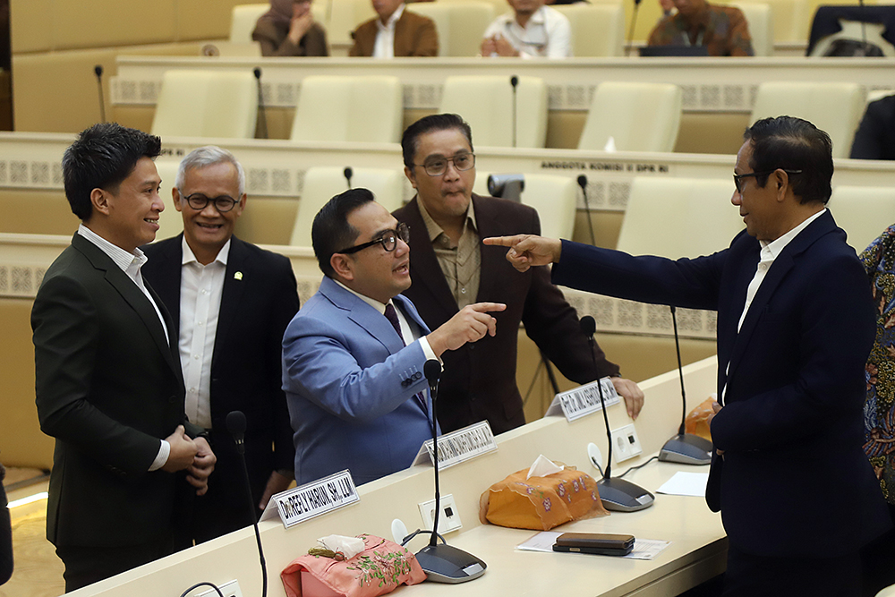 RDPU Komisi II DPR membahas Pemilu di Kompleks Parlemen, Senayan, Jakarta, Selasa (10/3/2026). (BeritaNasional/Elvis)