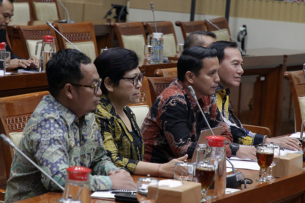 Rapat Dengar Pendapat Umum (RDPU) dengan Komisi III DPR bersama  Forum Solidaritas Hakim Ad Hoc Indonesia. (BeritaNasional/Elvis Sendouw)