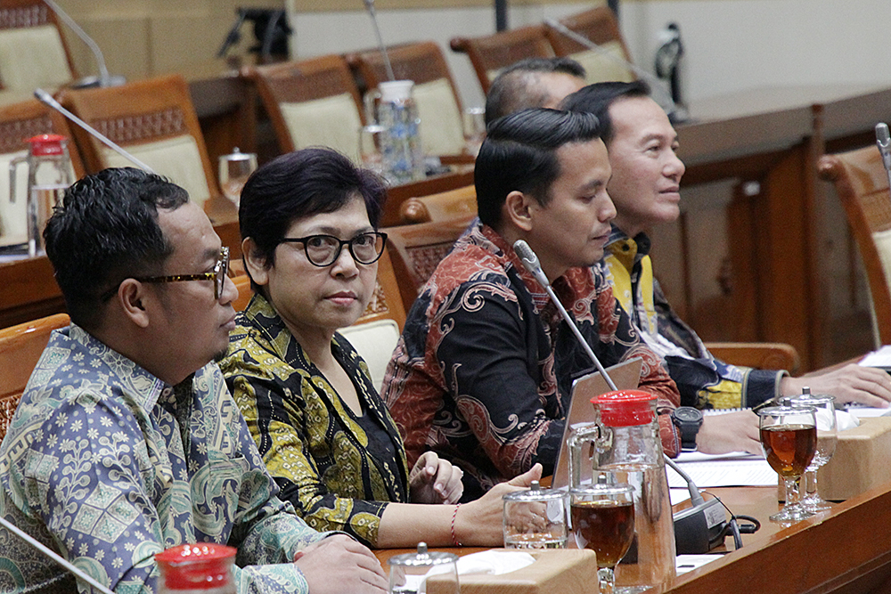 Rapat Dengar Pendapat Umum (RDPU) dengan Komisi III DPR bersama  Forum Solidaritas Hakim Ad Hoc Indonesia. (BeritaNasional/Elvis Sendouw)