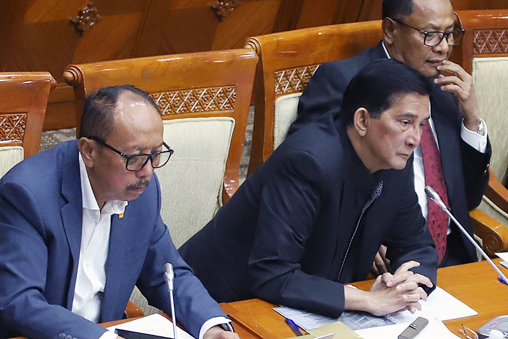 RDPU Komisi III Bersama PERADI dan LPSK Bahas Masukan Revisi KUHAP Rapat Dengar Pendapat Umum (RDPU) Komisi III DPR membahas masukan revisi KUHAP. (BeritaNasional/Elvis Sendouw)