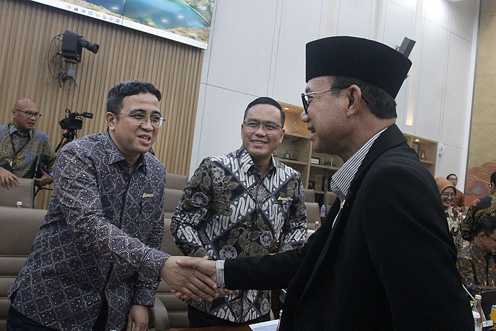 Rapat Dengar Pendapat Umum (RDPU) Komisi VI dengan Pertamina. (BeritaNasional/Elvis Sendouw)