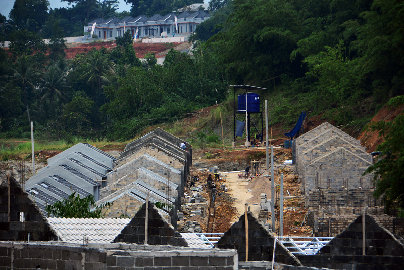 Kementerian Perumahan dan Kawasan Pemukiman (PKP) mencatat realisasi penyaluran rumah subsidi. (BeritaNasional/Elvis Sendouw)