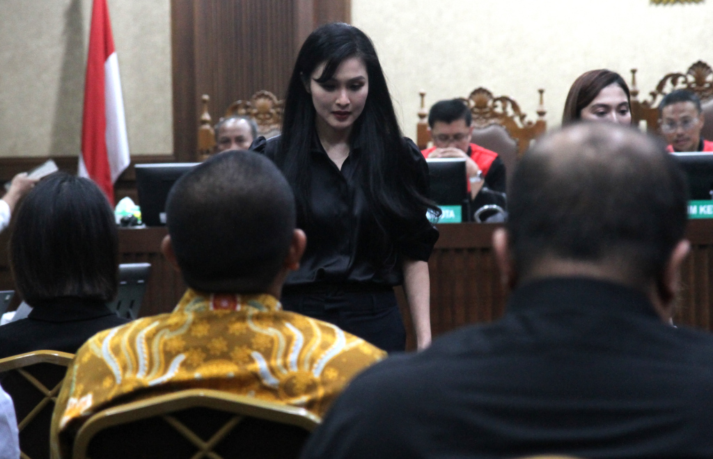 Sandra Dewi menjalani sidang di Pengadilan Tipikor, Jakarta, Kamis (10/10/2024).   (Beritanasional.com/Oke Atmaja)