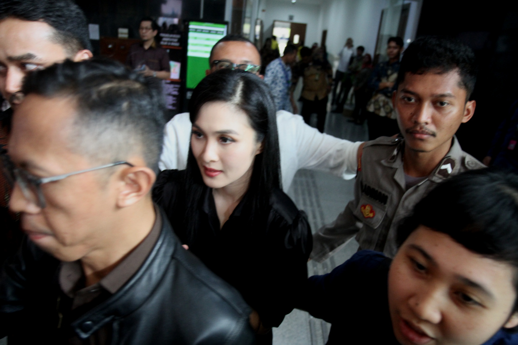 Sandra Dewi menjalani sidang di Pengadilan Tipikor, Jakarta, Kamis (10/10/2024).   (Beritanasional.com/Oke Atmaja)