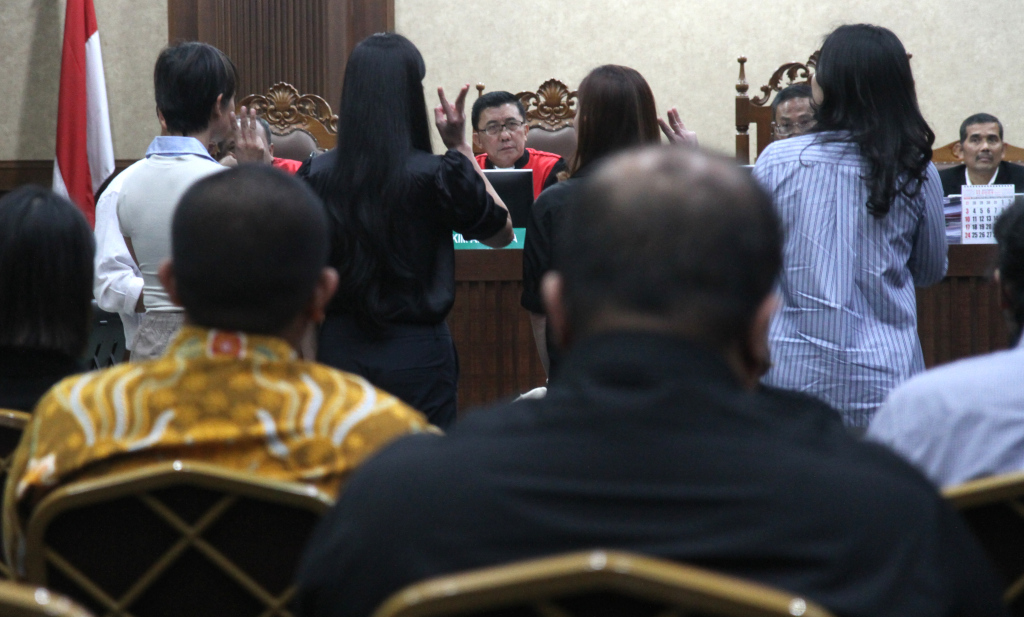 Sandra Dewi menjalani sidang di Pengadilan Tipikor, Jakarta, Kamis (10/10/2024).   (Beritanasional.com/Oke Atmaja)