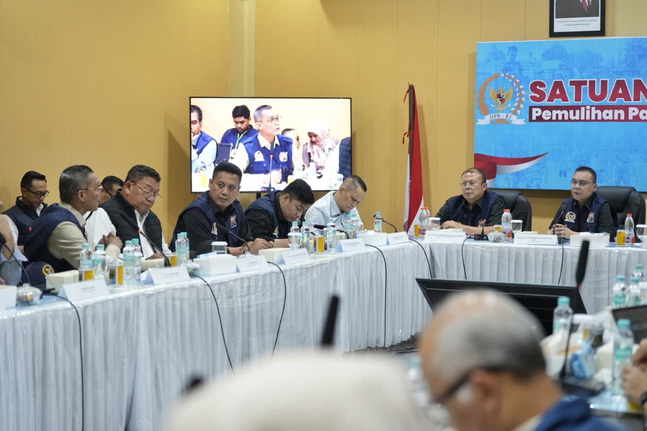 Rapat Koordinasi Satgas Pemulihan Pascabencana (Galapana) DPR dengan Satgas Percepatan Rehabilitasi dan Rekonstruksi Pemerintah. (BeritaNasional/Elvis/HO Galapana)