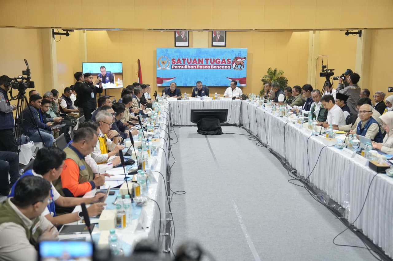 Rapat Koordinasi Satgas Pemulihan Pascabencana (Galapana) DPR dengan Satgas Percepatan Rehabilitasi dan Rekonstruksi Pemerintah. (BeritaNasional/Elvis/HO Galapana)