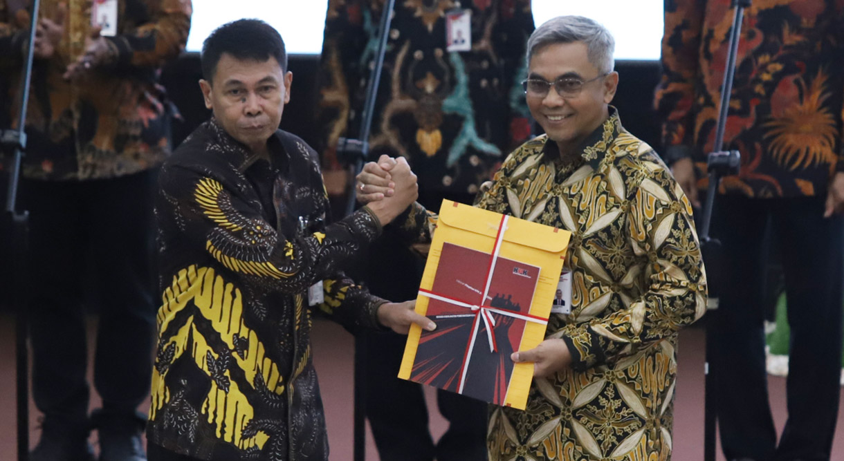 Suasana Serah terima jabatan di Gedung Merah Putih KPK, Jakarta, Jumat (20/12/2024).(BeritaNasional.com/Oke Atmaja)