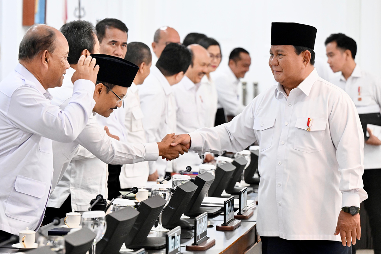 Sidang Kabinet Paripurna Presiden Prabowo Subianto memimpin Sidang Kabinet Paripurna di Kantor Presiden, Istana Kepresidenan, Jakarta, Rabu (6/8/2025). (Beritanasional.com/ Biro Pers)