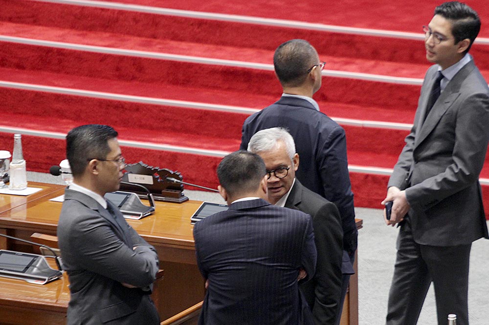 Sidang Paripurna ditunda. (BeritaNasional/Elvis Sendouw)