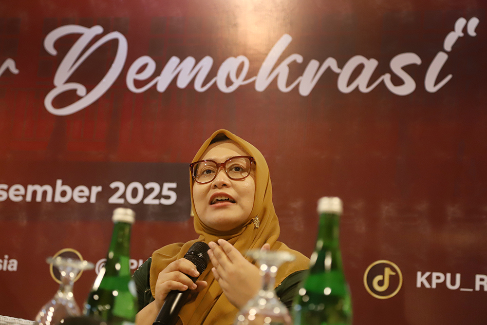 KPU RI gelar diskusi mengusung tema “Sinergi Pilar Demokrasi” di Lombok, Nusa Tenggara Barat. (BeritaNasional/Elvis Sendouw)