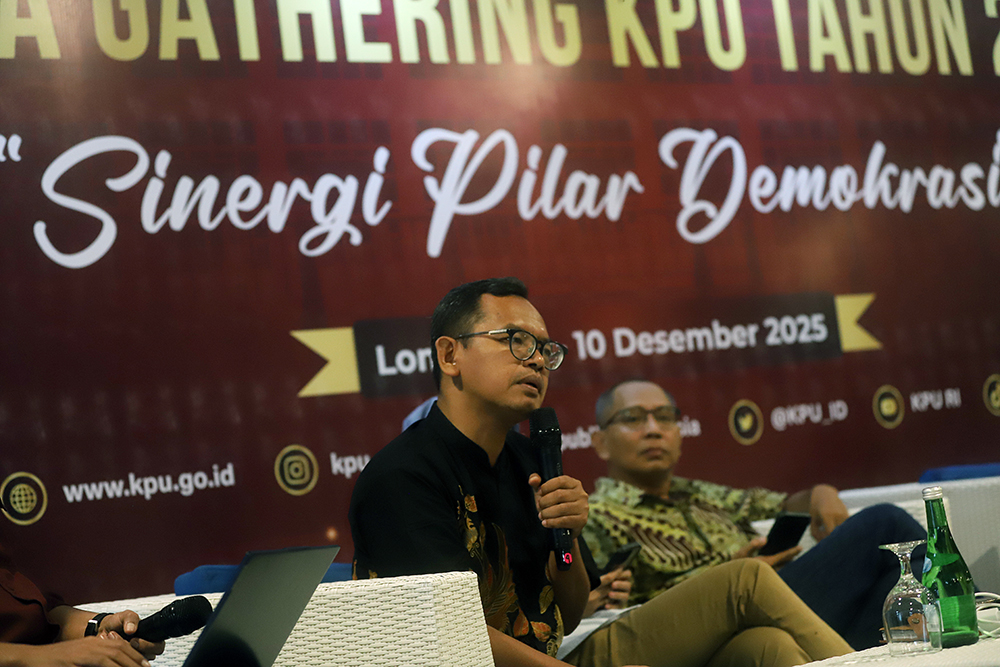 KPU RI gelar diskusi mengusung tema “Sinergi Pilar Demokrasi” di Lombok, Nusa Tenggara Barat. (BeritaNasional/Elvis Sendouw)