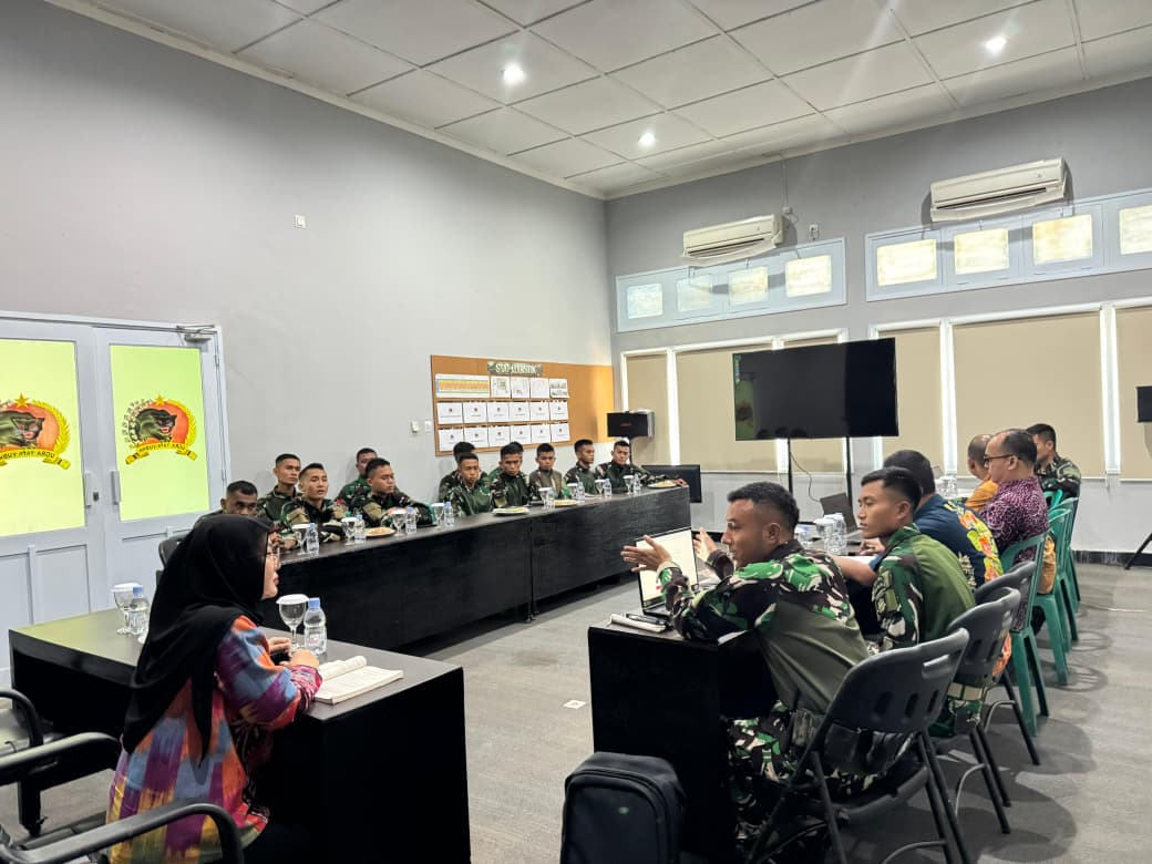 Yonif 515/UTY/9/2 Kostrad menerima kunjungan dari tim teknis Pemerintah Kabupaten Jember. (BeritaNasional/Elvis/HO Dispenad)
