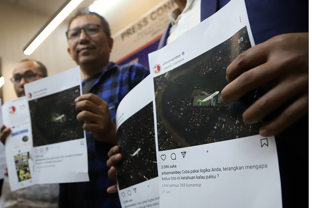 Fotografer pofesional Hasiholan Siahaan melayangkan somasi terkait fotonya yang dianggap palsu di sosmed. (BeritaNasional/Elvis Sendouw)