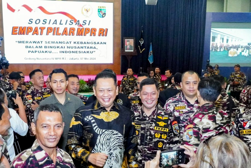 MPR RI menggelar Sosialisasi Empat Pilar MPR RI bersama FKPPI DKI Jakarta.  (BeritaNasional/Elvis Sendouw)