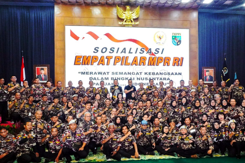 MPR RI menggelar Sosialisasi Empat Pilar MPR RI bersama FKPPI DKI Jakarta.  (BeritaNasional/Elvis Sendouw)