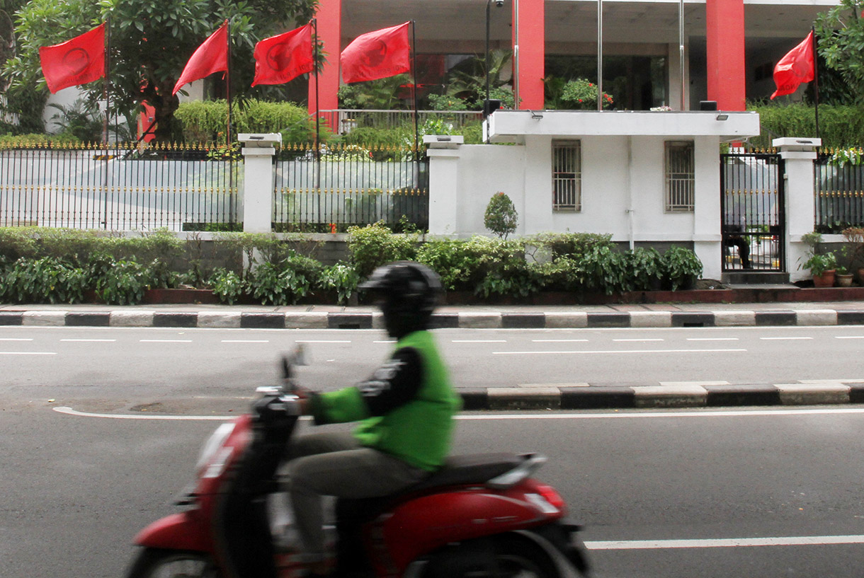 Suasana kantor DPP PDIP di kawasan Menteng, Jakarta Pusat, Kamis(26/12/2024).(BeritaNasional.com/Oke Atmaja)