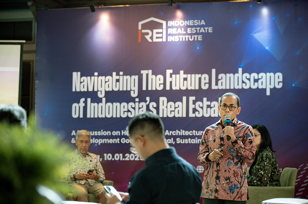 IREI atau Indonesia Real Estate Institute sebagai lembaga edukasi real estate, menggelar acara Talkshow dengan tema “Navigating the Future Landscape of Indonesia’s Real Estate”  di Jakarta, Senin (13/1/2025). (BeritaNasional/Elvis Sendndouw)