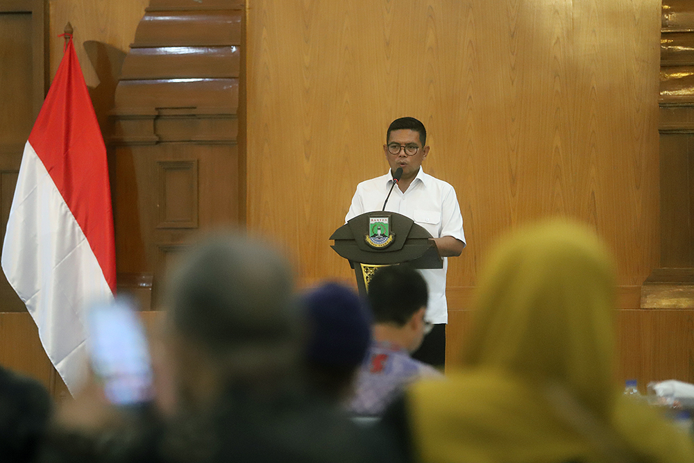 KWP bersama DPR silaturahmi ke Gubernur Banten Andra Soni. (BeritaNasional/Elvis Sendouw)
