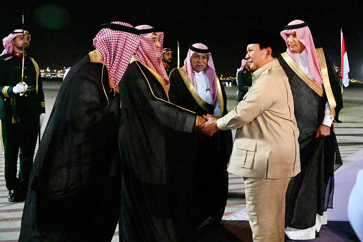 Presiden Prabowo Subianto, tiba di Jeddah, Arab Saudi, pada Selasa (2/7/2025).(Biropers)