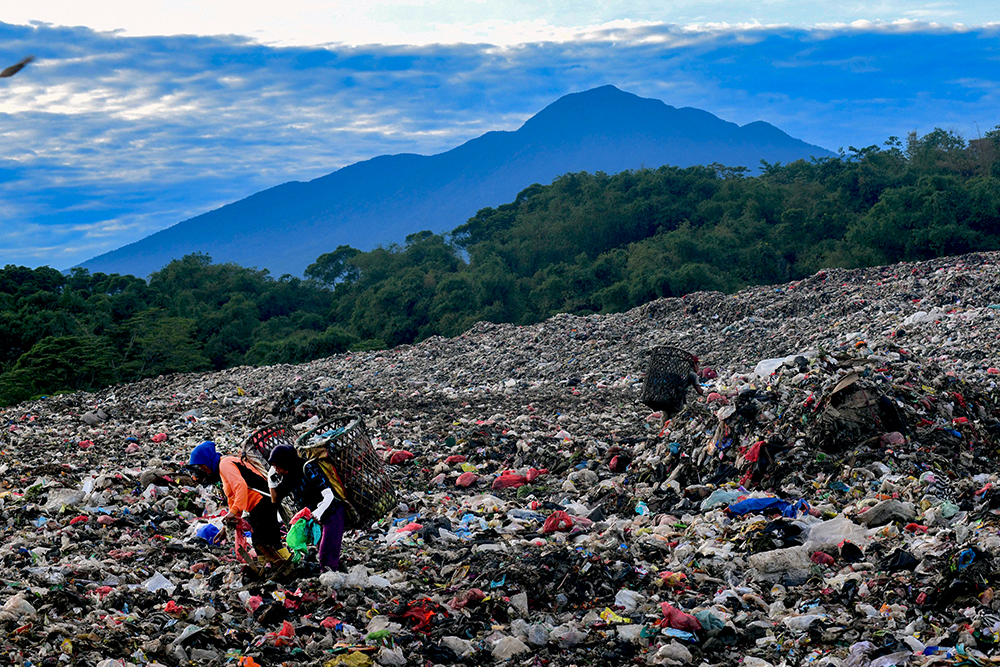 Suasana Tempat Pembuangan Akhir (TPA) Galuga Bogor. (BeritaNasional/Elvis Sendouw)