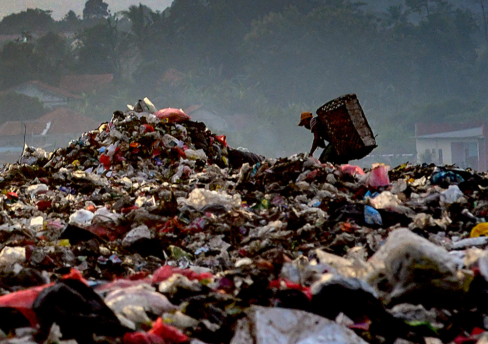 Suasana Tempat Pembuangan Akhir (TPA) Galuga Bogor. (BeritaNasional/Elvis Sendouw)