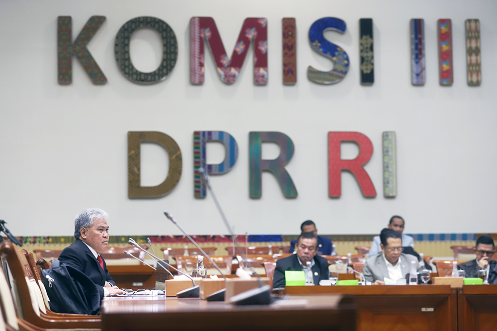 Calon dewas KPK mengikuti uji kelayakan dan kepatutan bersama Komisi III DPR RI. (BeritaNasional/Elvis Sendouw)