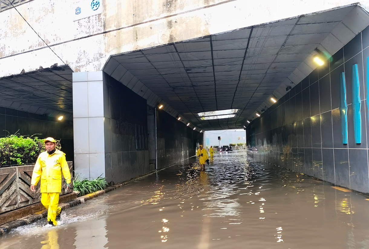 Ilustrasi banjir Jakarta. (Beritanasional.com/Oke Atmaja)