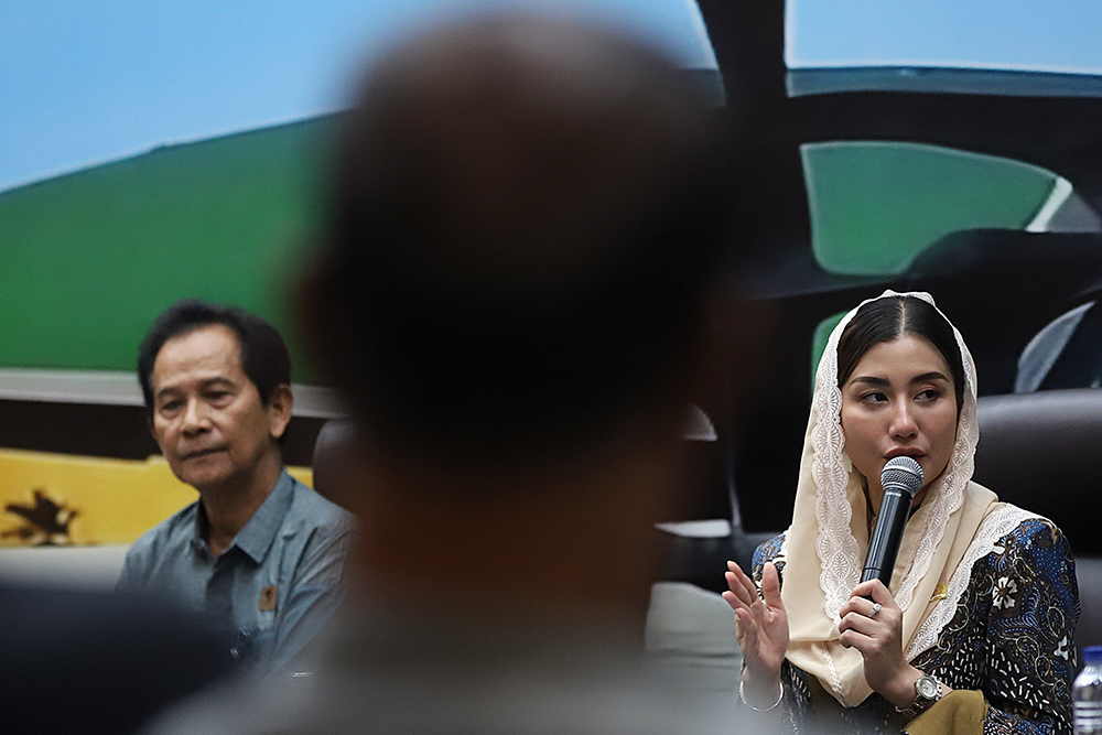 DPR RI menggelar diskusi Dialektika Demokrasi dengan tema “ UU Kepariwisataan Disahkan, Angin Segar bagi Kembangkitan Pariwisata Nasional". (BeritaNasional/Elvis Sendouw)