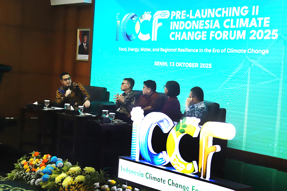 Pre Launching 2 Indonesia Climate Change Forum 2025. (BeritaNasional/Elvis Sendouw)
