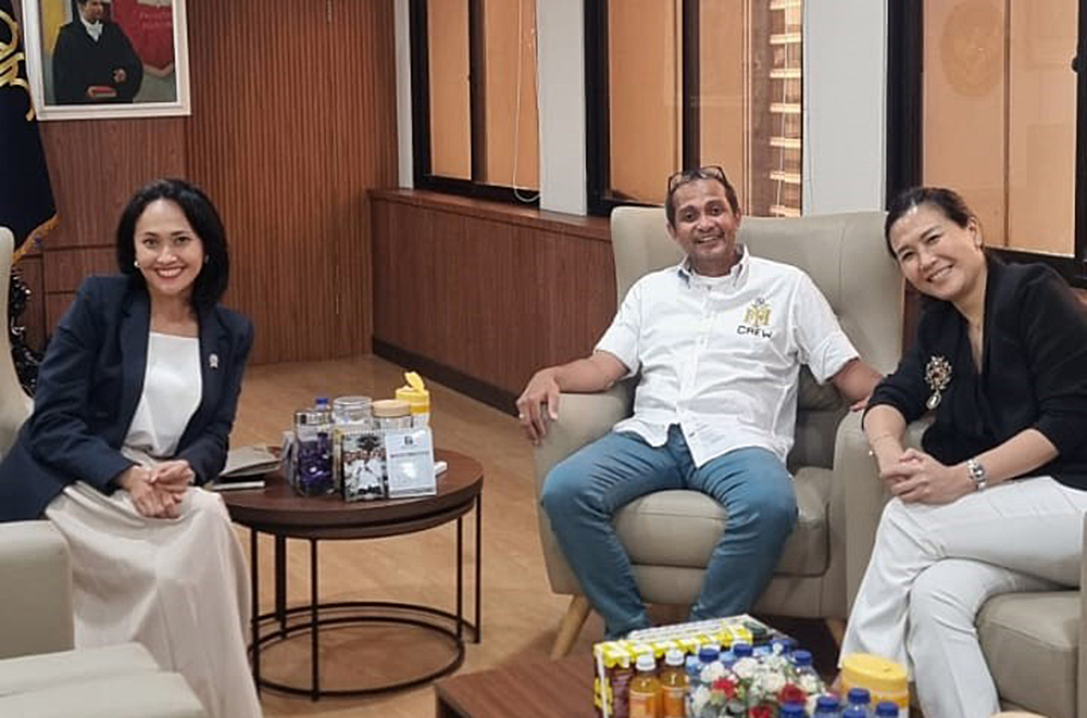 Wakil Menteri Pelindungan Pekerja Migran Indonesia (P2MI), Christina Aryani bahas perkuat edukasi migran aman bersama tiga Kementerian. (BeritaNasional/Elvis/HO P2MI)
