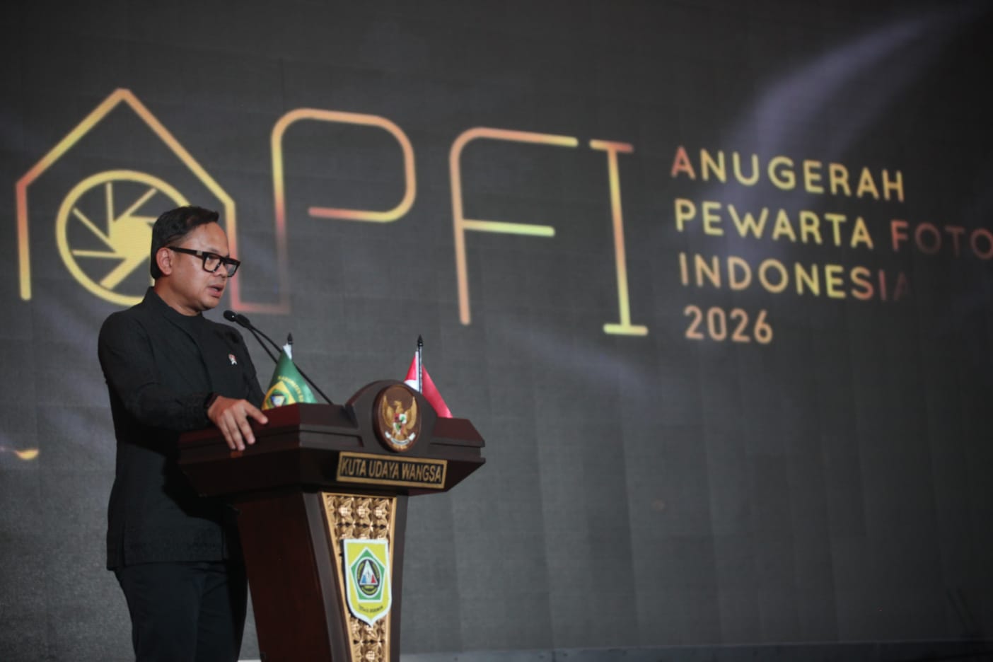 Pameran foto Anugerah Pewarta Foto Indonesia (APFI) 2026 di Taman Siliwangi, Kabupaten Bogor, Jawa Barat. (BeritaNasional/Elvis/HO PFI)