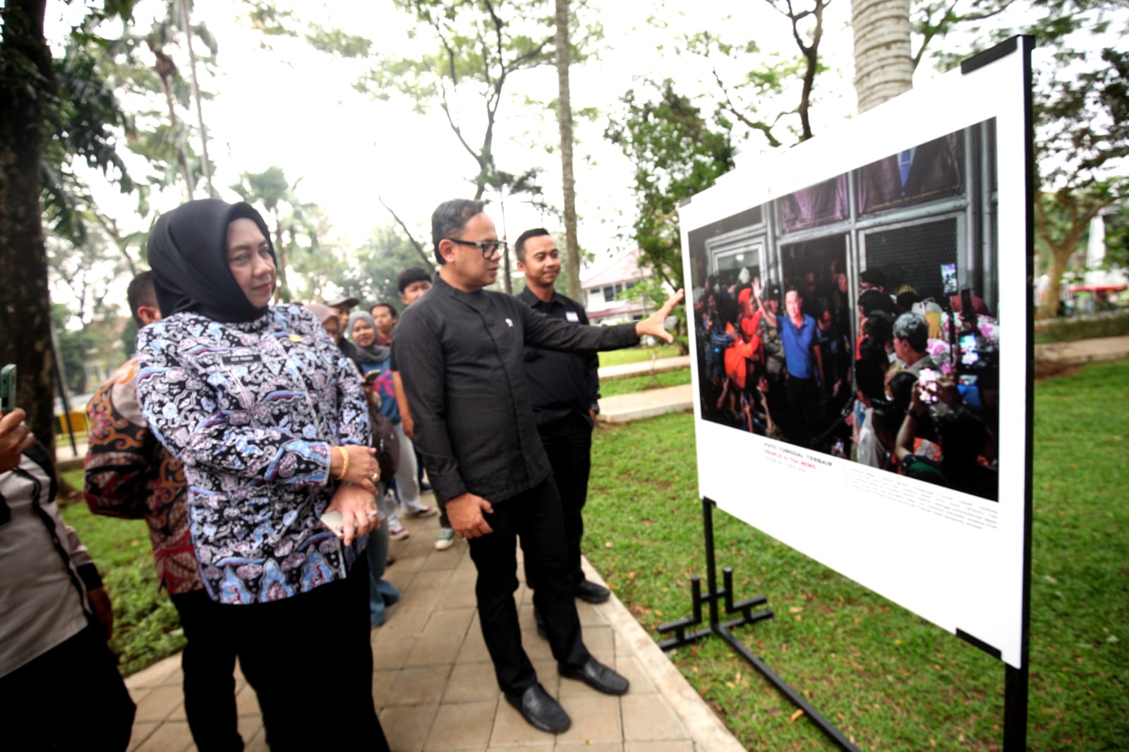Pameran foto Anugerah Pewarta Foto Indonesia (APFI) 2026 di Taman Siliwangi, Kabupaten Bogor, Jawa Barat. (BeritaNasional/Elvis/HO PFI)