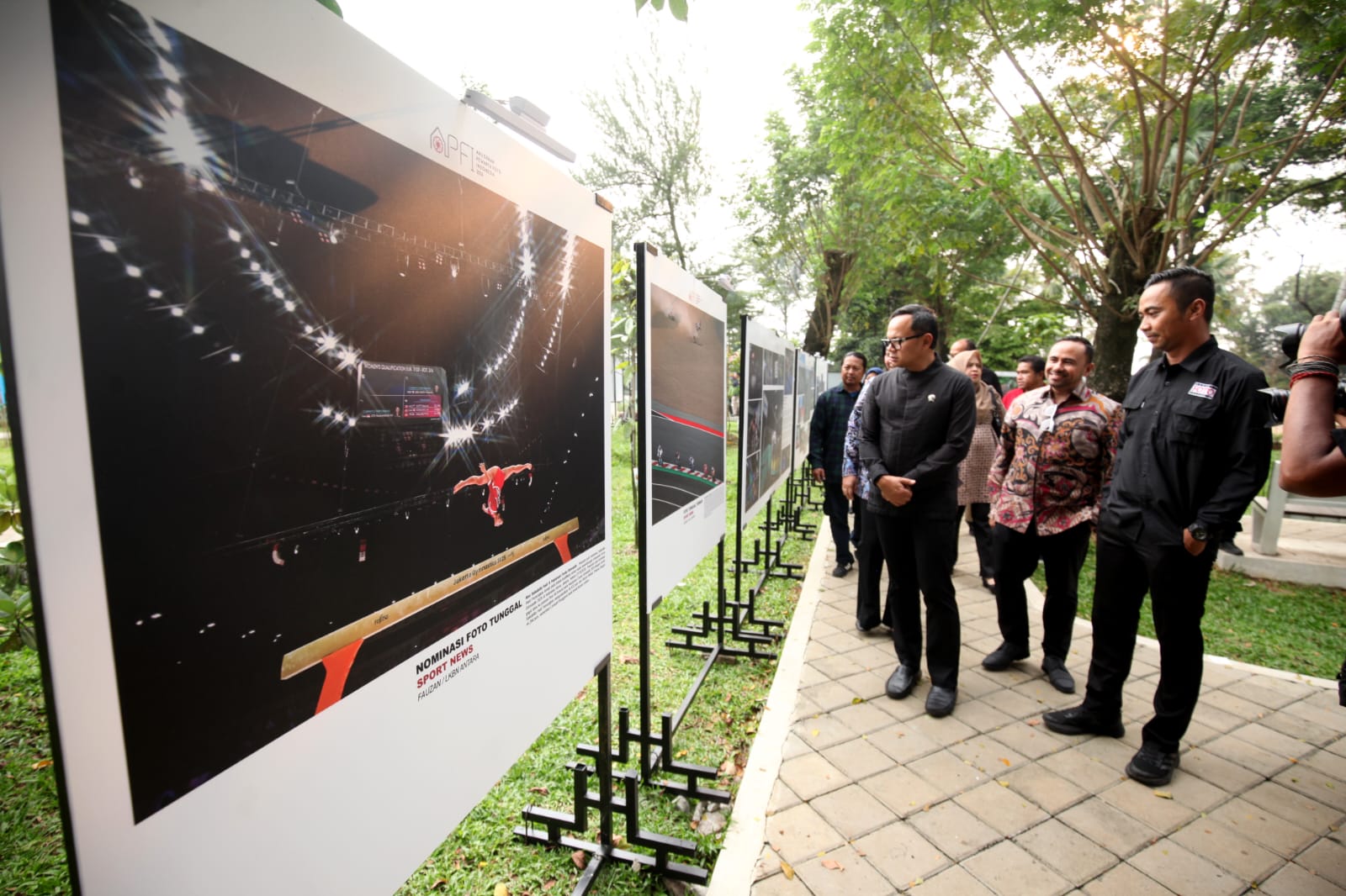 Pameran foto Anugerah Pewarta Foto Indonesia (APFI) 2026 di Taman Siliwangi, Kabupaten Bogor, Jawa Barat. (BeritaNasional/Elvis/HO PFI)