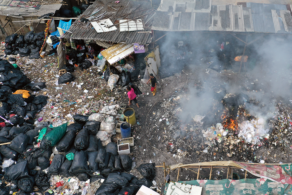 Inilah penampakan tempat pembuangan sampah liar di daerah Depok. (BeritaNasional/Elvis Sendouw)