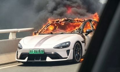 Mobil Listrik Xiaomi Terbakar Hebohkan China. (Foto/Carnewschina)